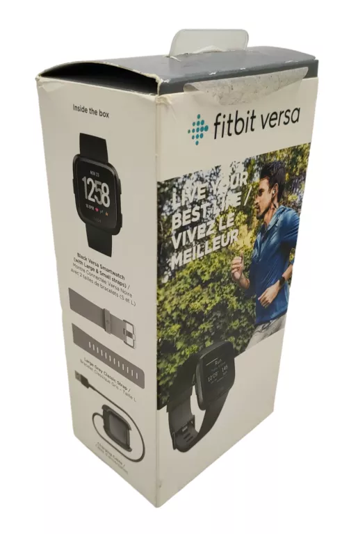 SMARTWATCH ZEGAREK SPORTOWY FITBIT VERSA CZARNY