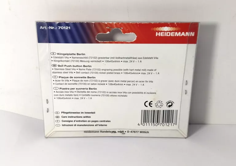 HEIDEMANN 70121 PŁYTKA DO DZWONKA