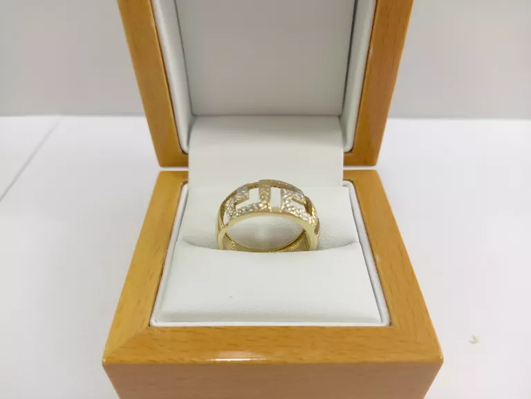 ŚLICZNY ZŁOTY PIERŚCIONEK R18 P585 4,83G