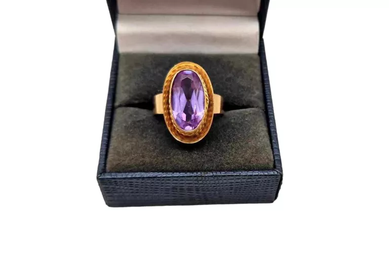 PIĘKNY VINTAGE ZŁOTY PIERŚCIONEK 585 | R:14 | 5,42G