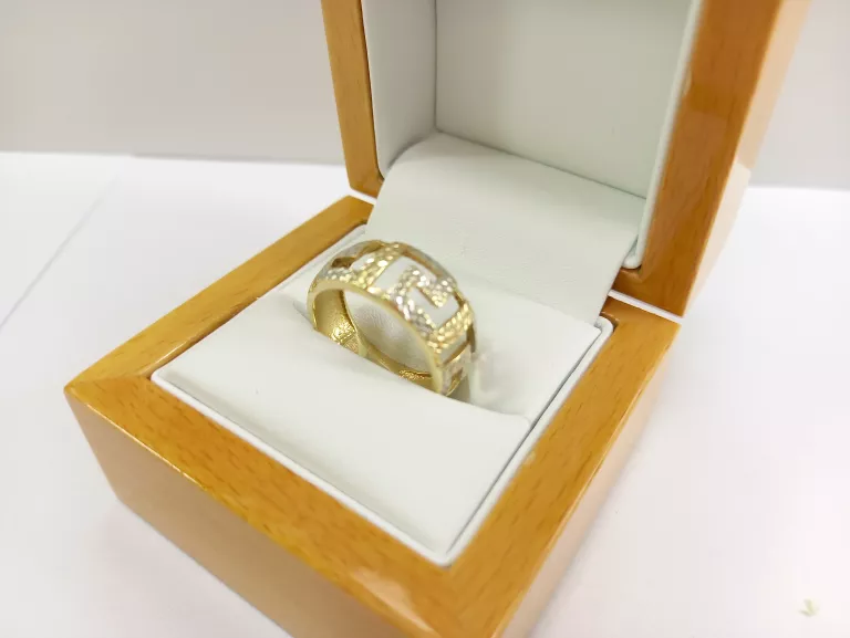 ŚLICZNY ZŁOTY PIERŚCIONEK R18 P585 4,83G