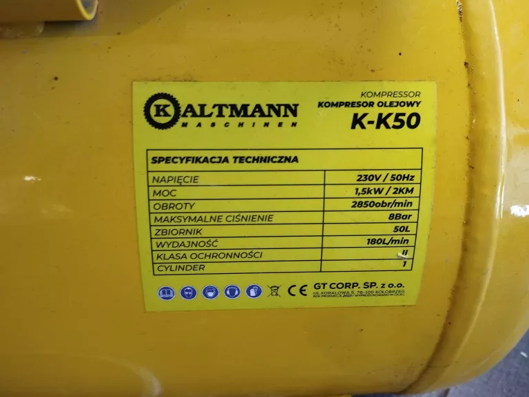 ZSZYWACZ PNEUMATYCZNY STANLEY BOSTITCH SC50TB-E +KOMPRESOR 50 L KALTMANN