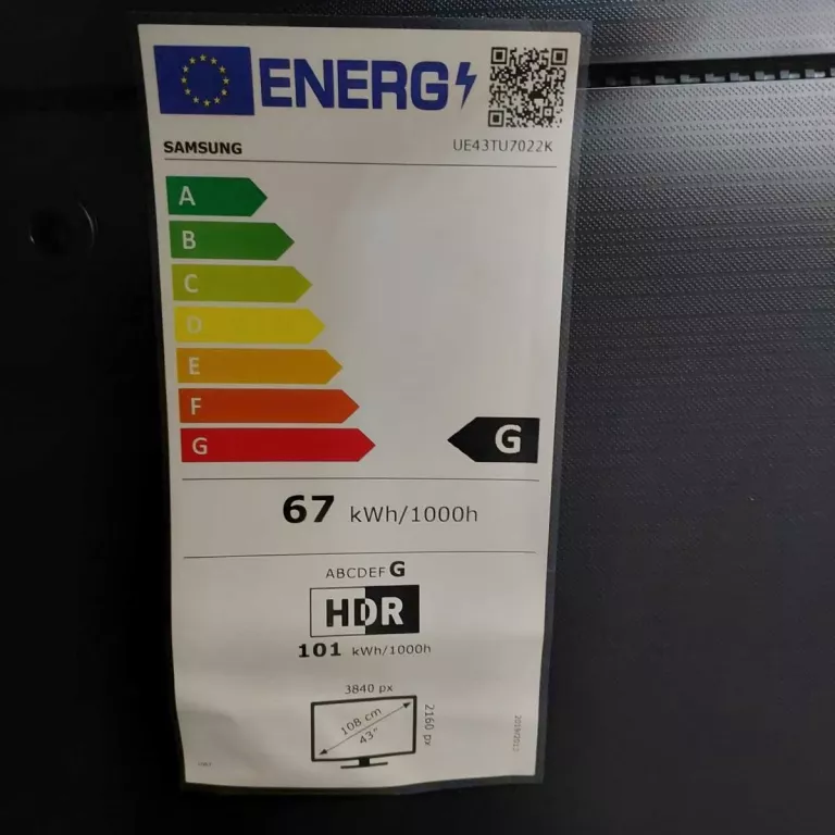 TELEWIZOR SAMSUNG UE43TU7022K SMART TV