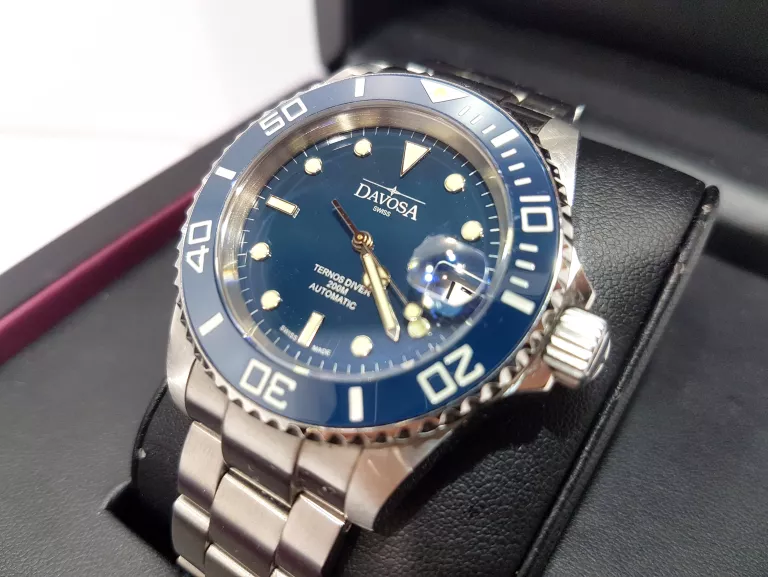 ZEGAREK MĘSKI DAVOSA TERNOS DIVER CERAMIC AUTOMATIC 161.555.40