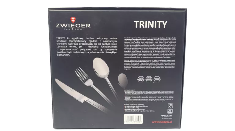 KOMPLET SZTUĆCÓW ZWIEGER TRINITY 24 EL.