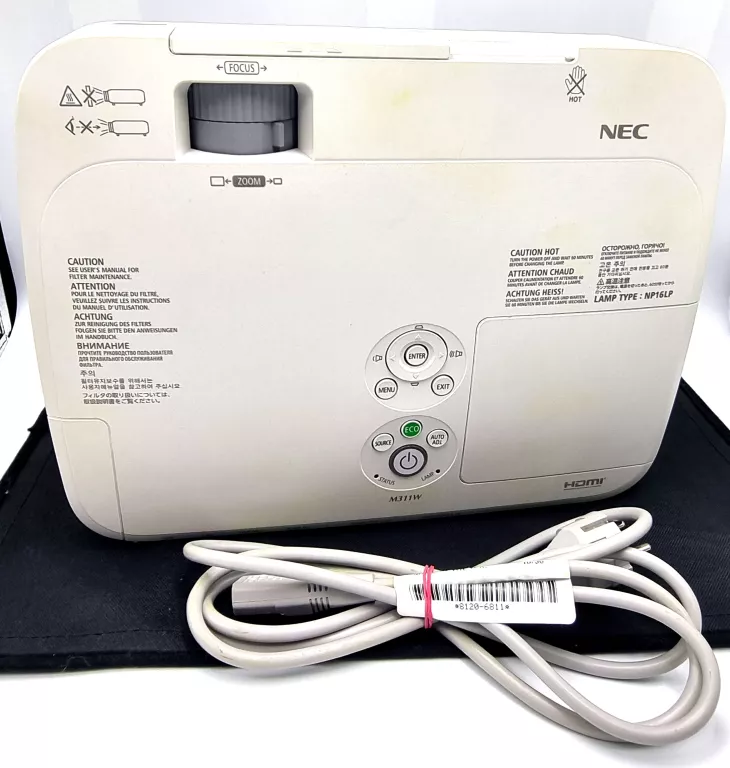 PROJEKTOR NEC M311W/ NP16LP/ ZASILACZ
