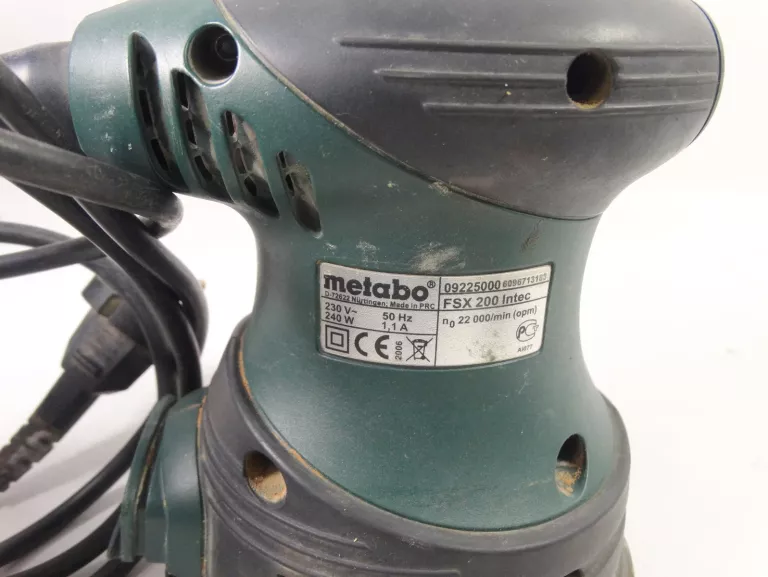 METABO FSX 200 SZLIFIERKA OSCYLACYJNA MIMOŚRODOWA WALIZKA USZKODZONA