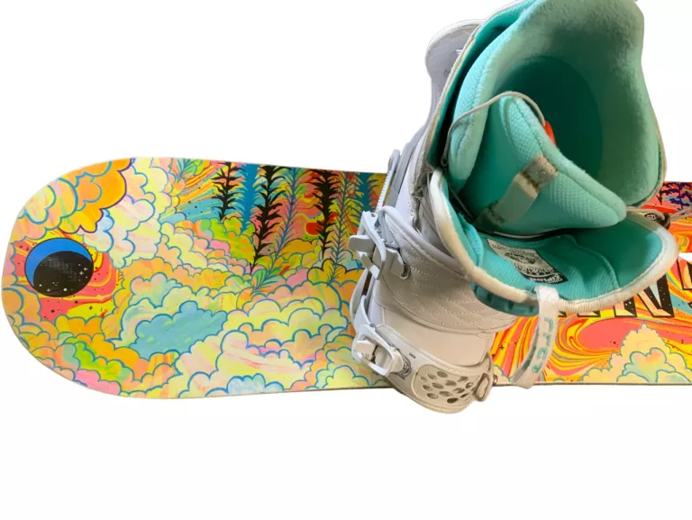 DESKA SNOWBOARDOWA GNU 125 + ZAPIECIA+ BUTY R 36.5