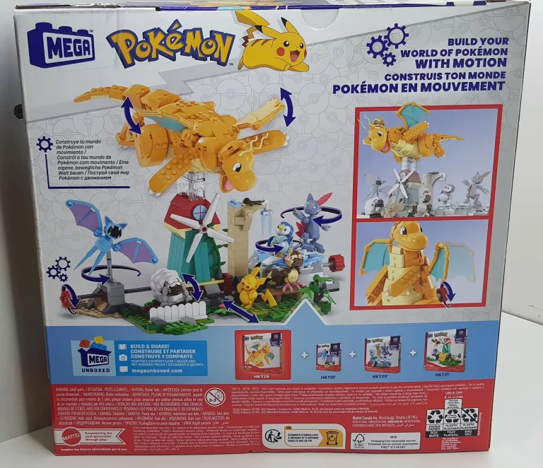 ZESTAW KLOCKÓW MEGA POKEMON DARGONITE - 387 PCS