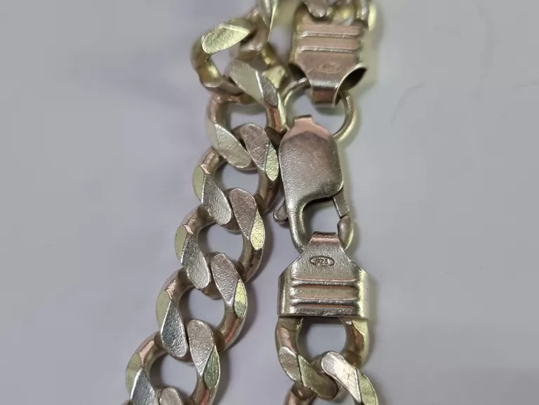 SREBRNY ŁAŃCUSZEK PANCERKA 925 47,45G 50CM