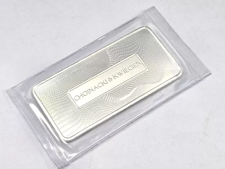 SREBRO SZTABKA 50G 999 CHOJNACKI & KWIECIEŃ FINE SILVER