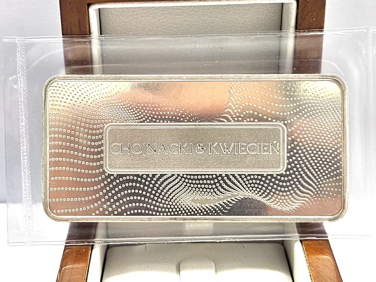 SREBRO SZTABKA 50G 999 CHOJNACKI & KWIECIEŃ FINE SILVER