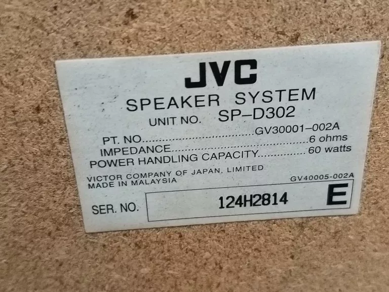 KOLUMNY JVC SP-D302 60W