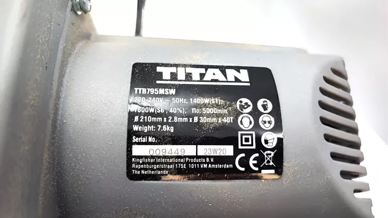 UKOŚNICA TITAN TTB795MSW 1400W