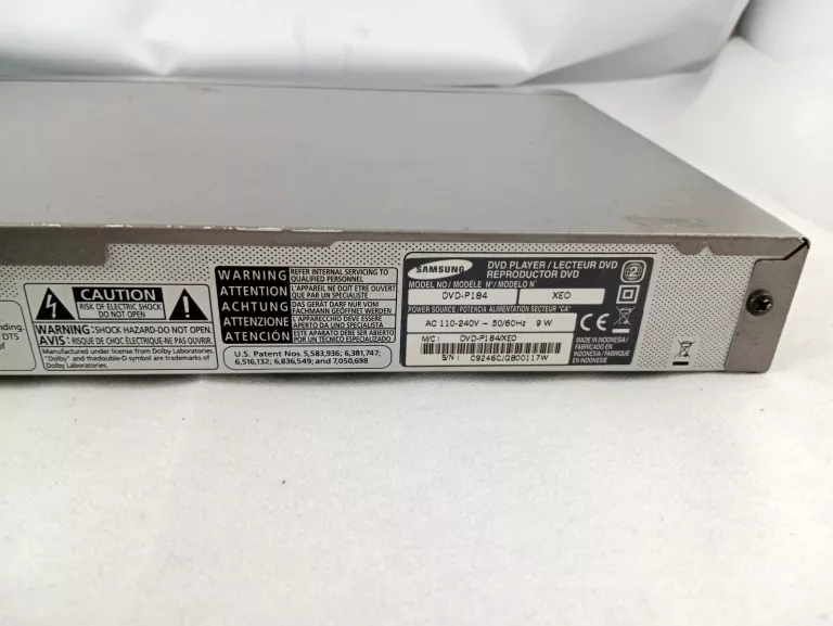 ODTWARZACZ SAMSUNG DVD-P184 BEZ PILOTA
