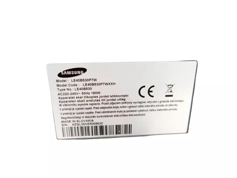 TELEWIZOR SAMSUNG LE40B530 *CZYTAJ OPIS*