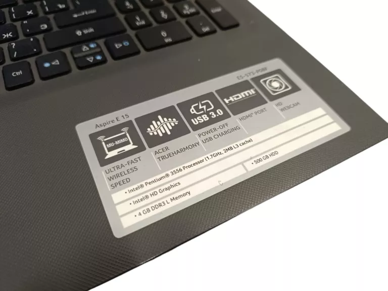 LAPTOP ACER ASPIRE E15 E5-573 4GB/500GB/