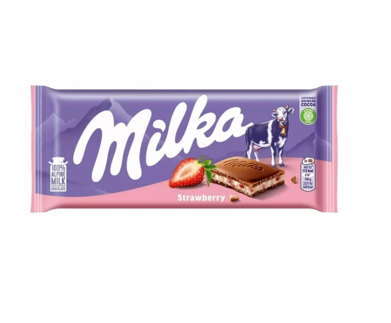 CZEKOLADA MILKA TRUSKAWKOWA 100G