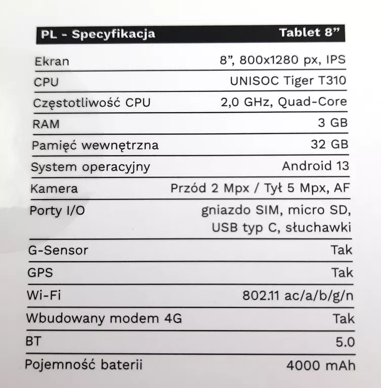 tablet-krugermatz-eagle-806-3gb32gb-8-komplet-jak-nowy-stan-powystawowy