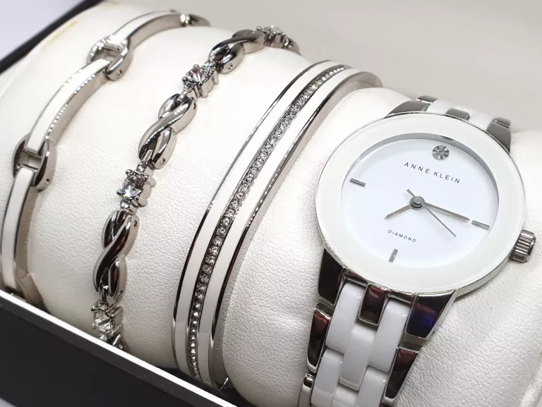 ZEGAREK ANNE KLEIN  AK-1611WTSV + BRANSOLETKI
