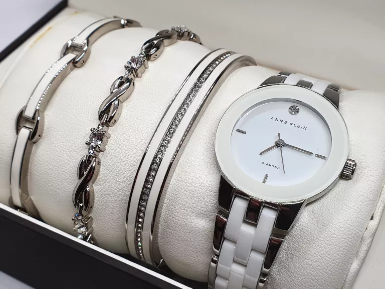 ZEGAREK ANNE KLEIN  AK-1611WTSV + BRANSOLETKI