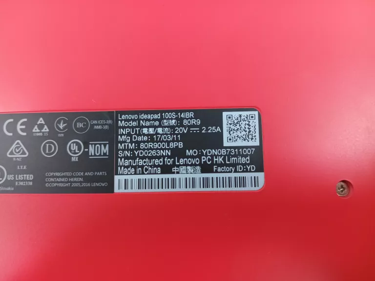 LAPTOP LENOVO 100S CELERON 4GB RAM DYSK 32GB