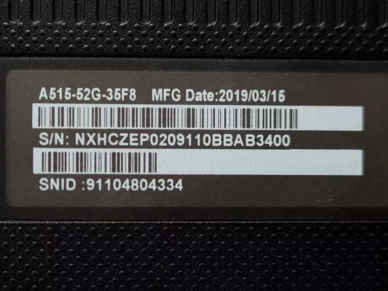 ACER ASPIRE 5 I3-8145U / 8GB DDR4 / 256GB SSD / GEFORCE MX250