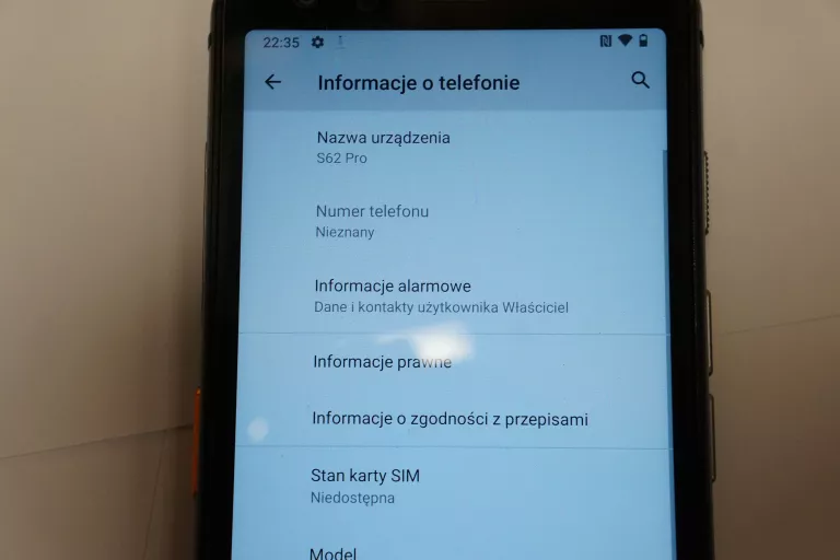 TELEFON CAT S62 PRO 6/128 GB BEZ SIMLOCKA