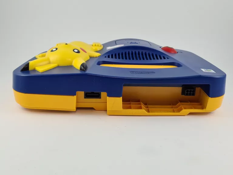 KONSOLA NINTENDO 64 PIKACHU EDITION, 3X PAD, OKABLOWANIE