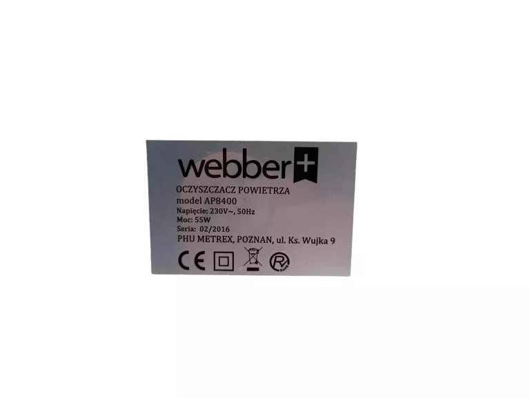 OCZYSZCZACZ POWIETRZA WEBBER AP8400