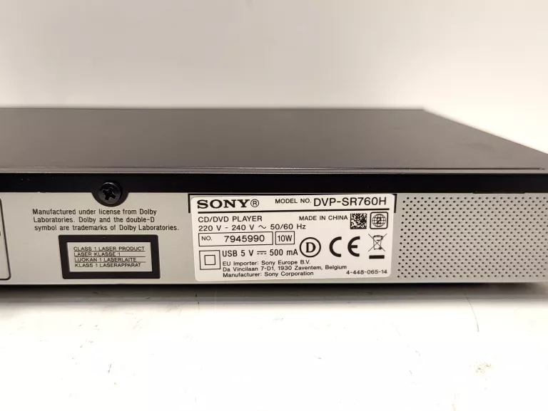 Lecteur DVD SONY DVPSR760HB