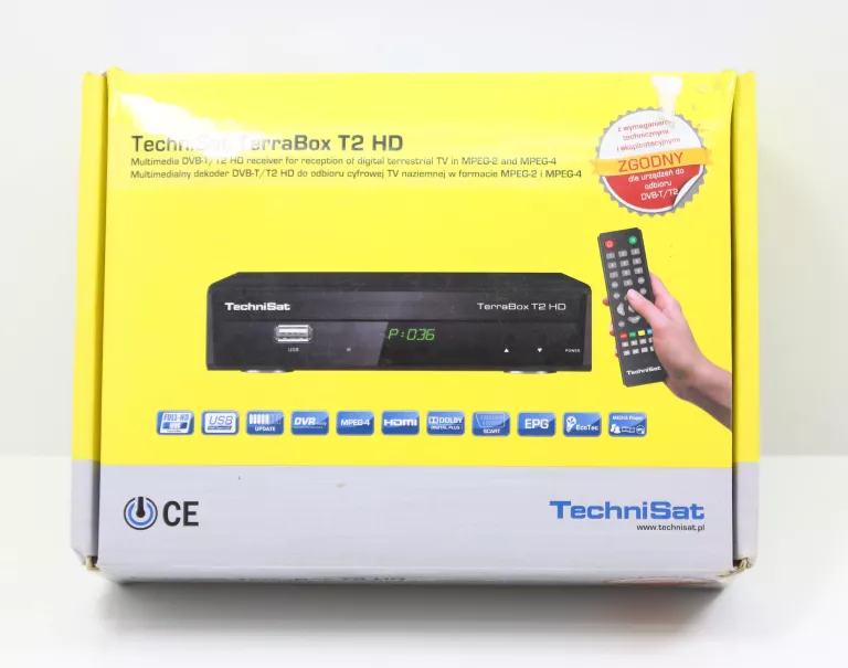 DEKODER TECHNISAT TERRABOX T2 HD PILOT PUDEŁKO