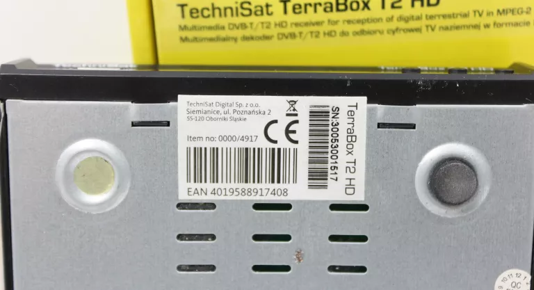 DEKODER TECHNISAT TERRABOX T2 HD PILOT PUDEŁKO