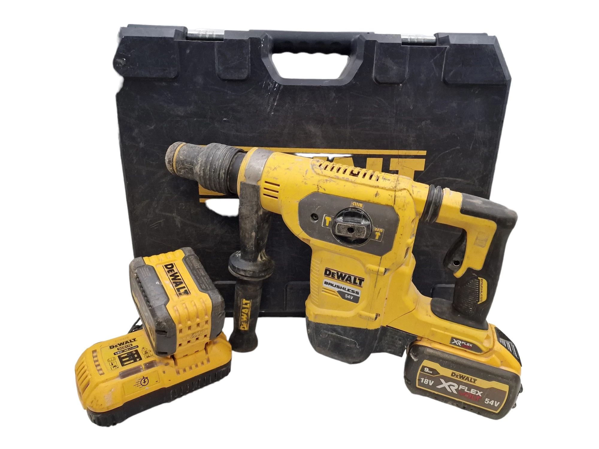 mlotowiertarka-dewalt-dch481-2x-aku-9ah-ladowarka-sds-max-traugutta-295-rydultowy
