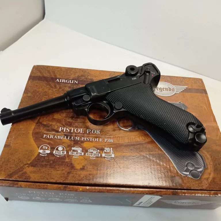 LUGER P08 PARABELLUM WIATRÓWKA 4,5MM BLOWBACK CO2