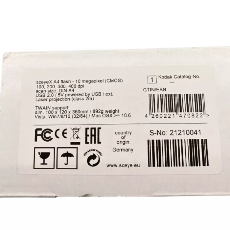 SKANER KAMERA SCEYEX A4 PRIME FLASH PROMOCJA !!!