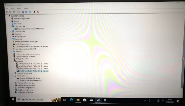 LAPTOP LENOVO T470S I5-7200U 8GB/256GB SSD KLAWIATUTRA PL QWERTY W10