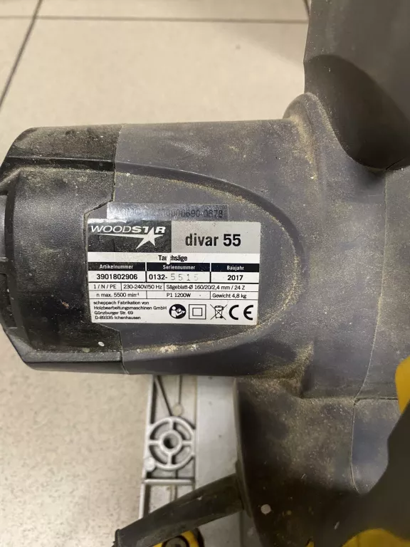 ZAGŁĘBIARKA WOODSTAR DIVAR 55/LISTWA