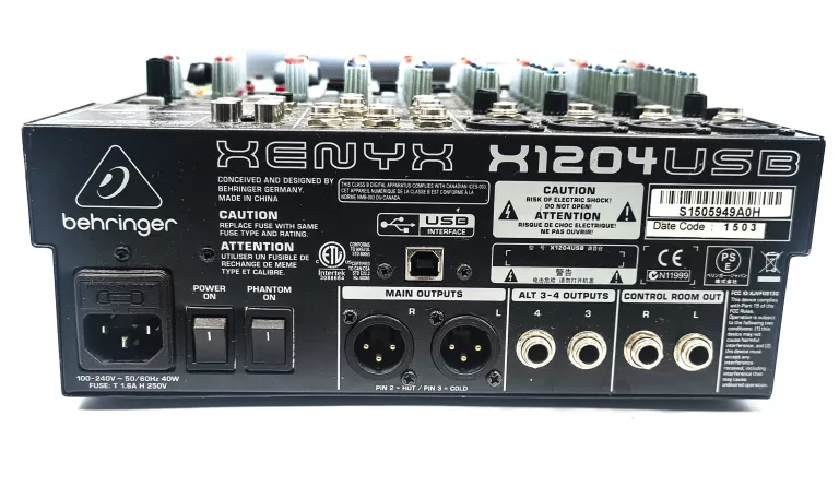 BEHRINGER XENYX X1204 MIKSER MUZYCZNY