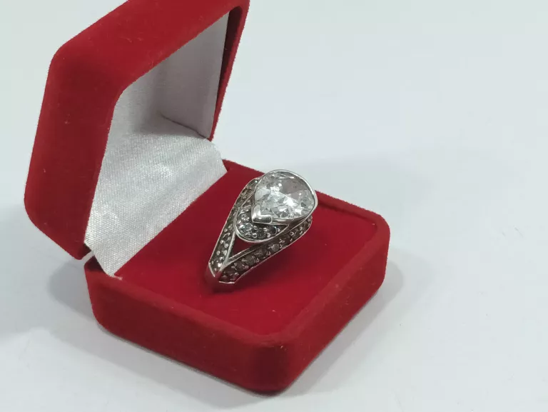 ŚLICZNY SREBRNY PIERŚCIONEK 8,70G/PR925/R14
