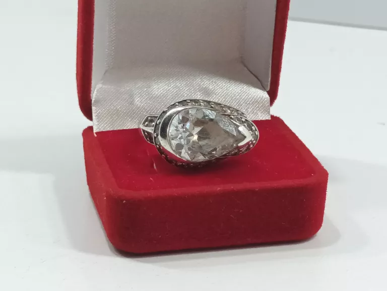 ŚLICZNY SREBRNY PIERŚCIONEK 8,70G/PR925/R14