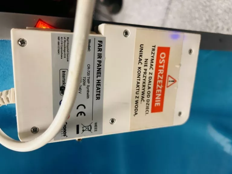 GRZEJNIK NA PODCZERWIEŃ PROMIENNIK IR 720W + WIFI CR-720TWP