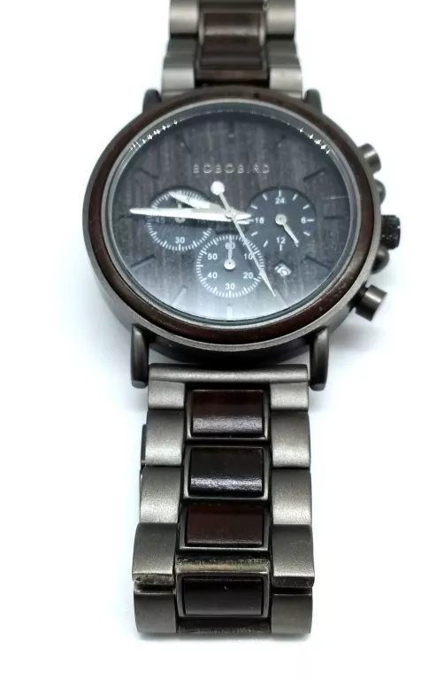 ZEGAREK DREWNIANY BOBO BIRD MAX DARK Q26-1
