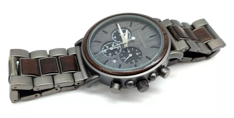 ZEGAREK DREWNIANY BOBO BIRD MAX DARK Q26-1