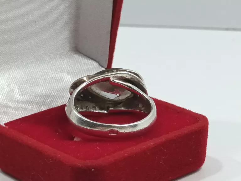 ŚLICZNY SREBRNY PIERŚCIONEK 8,70G/PR925/R14