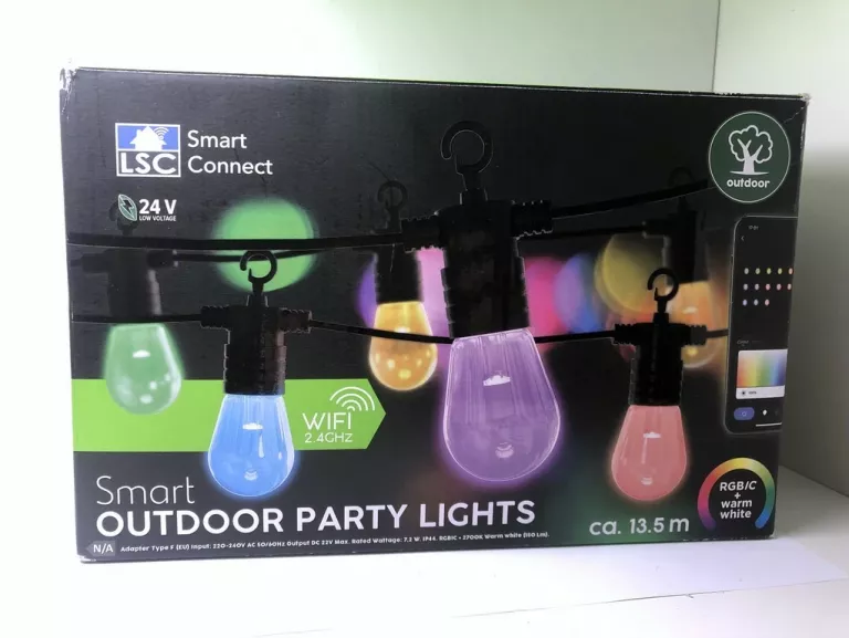 LAMPKI SMART OUTDOOR PARTY LIGHTS 13.5M
