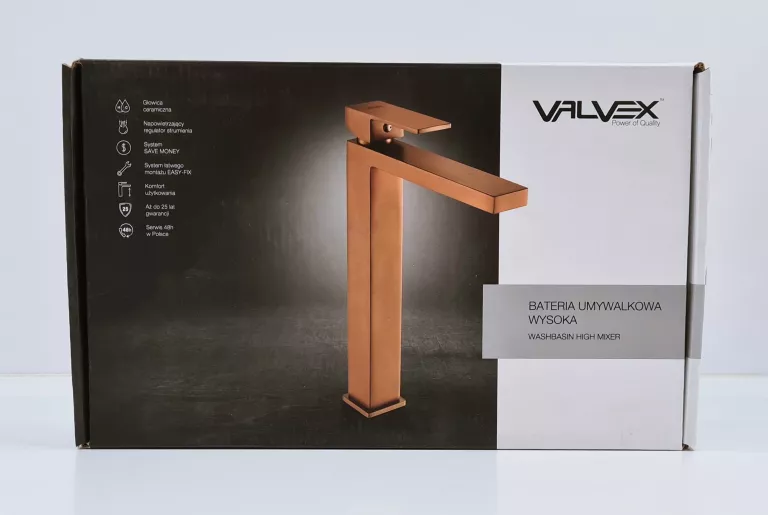 KRAN BATERIA VALVEX LIMA SATIN COPPER