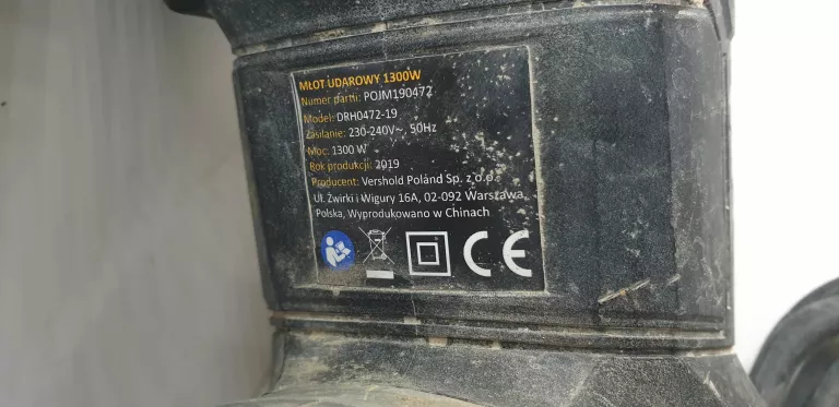 MŁOTOWIERTARKA SDS PLUS NITEO TOOLS 1300W WALIZKA