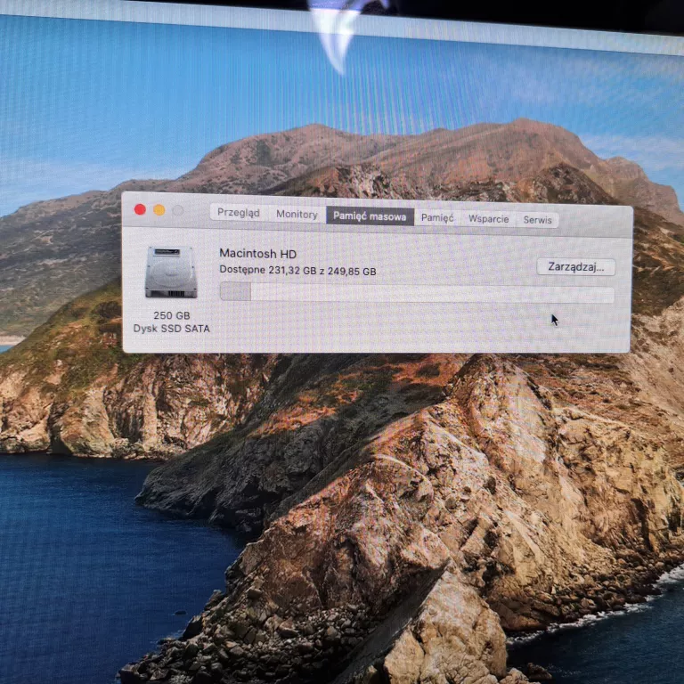 APPLE IMAC A1418 18.1 I5 16GB DDR4 21,5'' 2017R 240 GB PEKNIETY RÓG