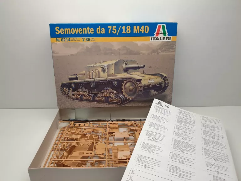 MODEL DO SKLEJANIA ITALERI CZOŁG SEMOVENTE DA 75/18 M40